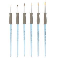 Bigpoint 510 Serisi Sentetik Kıl Akrilik Sap Yuvarlak Fırça No: 2 12'li Kutu