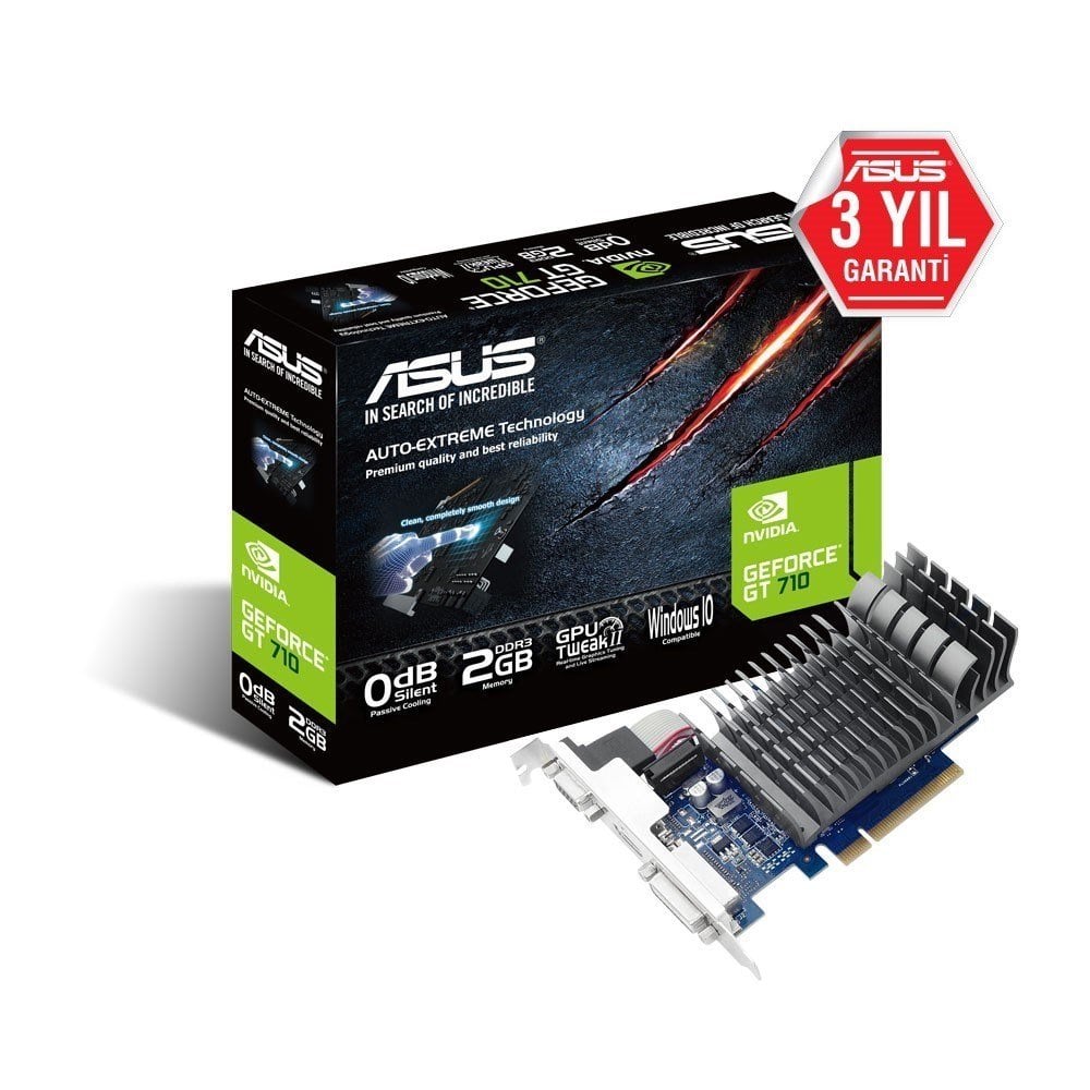 Asus GeForce GT 710-SL 2GB GDDR5 64Bit Dvi Hdmi LP