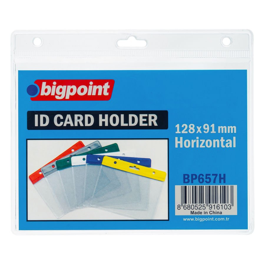 Bigpoint Kart Poşeti Yatay Şeffaf 128x91mm 100'lü Poşet
