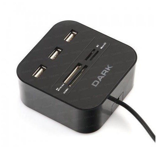 Dark Usb 2.0 Kart Okuyuculu Çoklayıcı ( UCR202 )