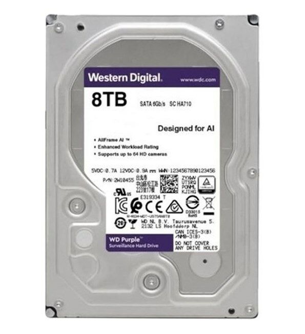 WD Purple 8TB 5400rpm 128MB -WD84PURZ