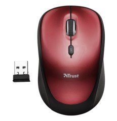 Trust 19522 Kablosuz Mini Mouse Siyah-Kırmızı