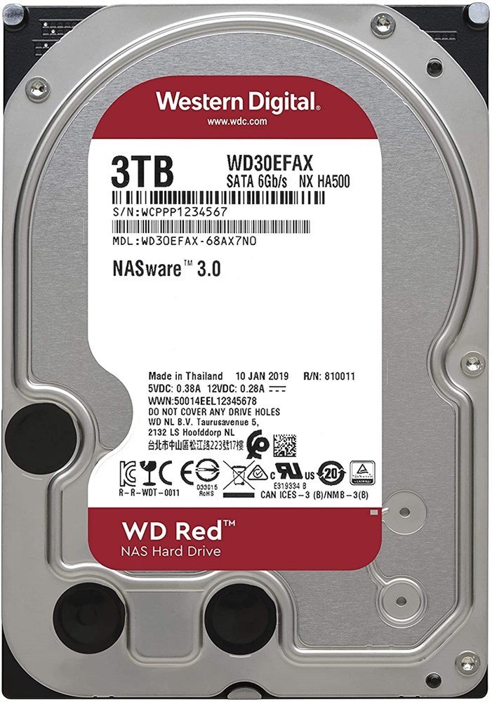 WD Red NAS 3TB 3.5'' 5400Rpm Sata3 -WD30EFAX