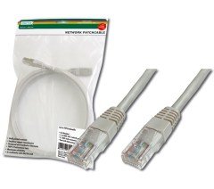 Digitus DK-1511-030 U/UTP Cat5E Gri Kablo (3m)