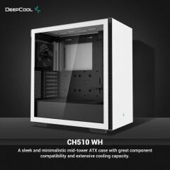 DEEPCOOL CH510-WH 650W ATX KASA