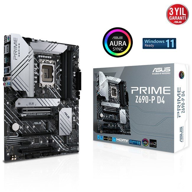 Asus Prime Z690-P D4 1700P Hdmi Dp