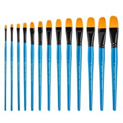 Bigpoint 210KF Serisi Sentetik Kıl Kedi Dili Fırça No: 0 12'li Kutu