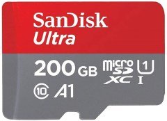 Sandisk 200GB Micro SD 98MB/s SDSQUAR-200G-GN6MN