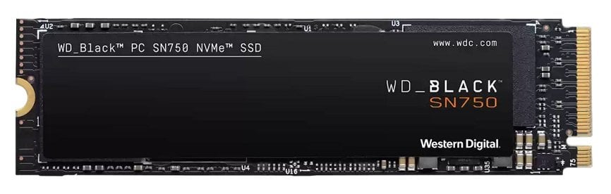 2TB WD BLACK SN750 M.2 3400/2900MB/s WDS200T3X0C SSD