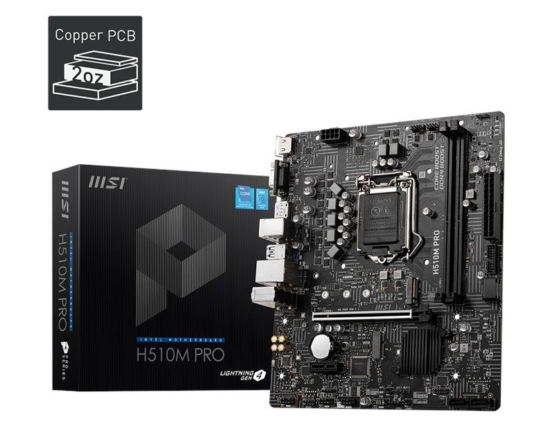 MSI H510M Pro 1200P Vga Hdmi Dp Usb3.2