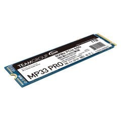Team MP33 Pro 1TB 2400/2100MB/s NVMe PCIe Gen3x4 M.2 SSD Disk  (TM8FPD001T0C101)