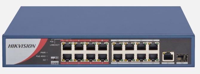 HIKVISION DS-3E0318P-E/M(B) 16 PORT POE YÖNETİLEMEZ