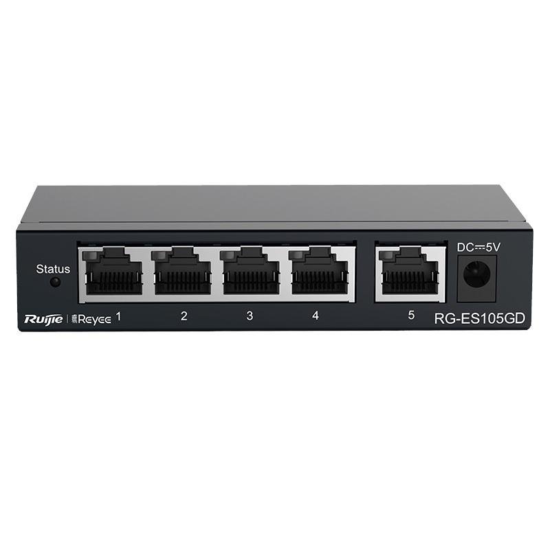 RUIJIE REYEE RG-ES105GD 5 PORT GIGABIT SWITCH METAL KASA