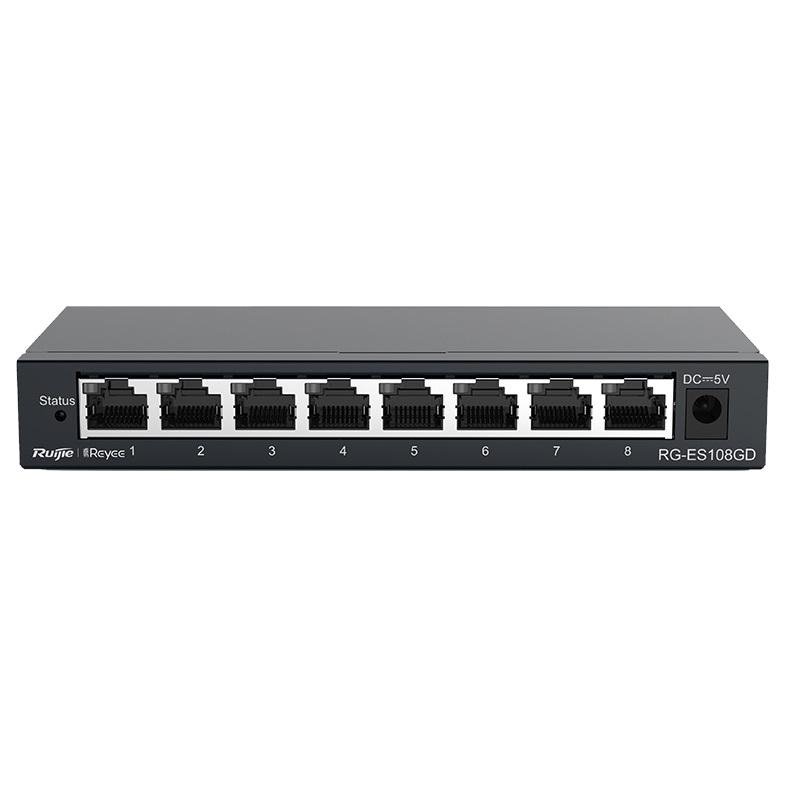 RUIJIE REYEE RG-ES108GD 8 PORT GIGABIT SWITCH METAL KASA