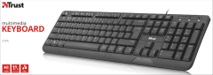 TRUST ZIVA Q KLAVYE USB MULTIMEDIA SİYAH