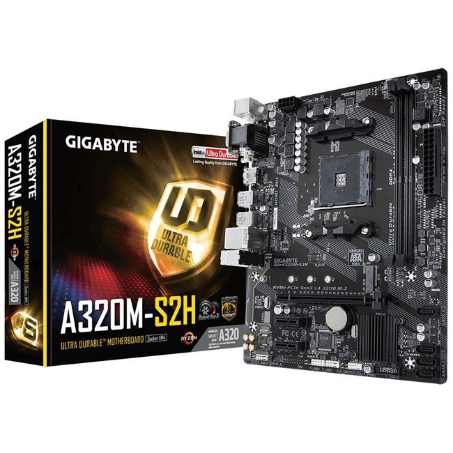 Gigabyte GA A320M S2H AM4 Ryzen DDR4 Hdmi Usb3.1