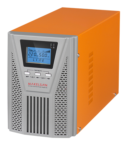 MAKELSAN POWERPACK SE 1 KVA / 900W (1F/1F) 5-10dk (2x 12V/9AH) ONLINE MU01000N11EAV06