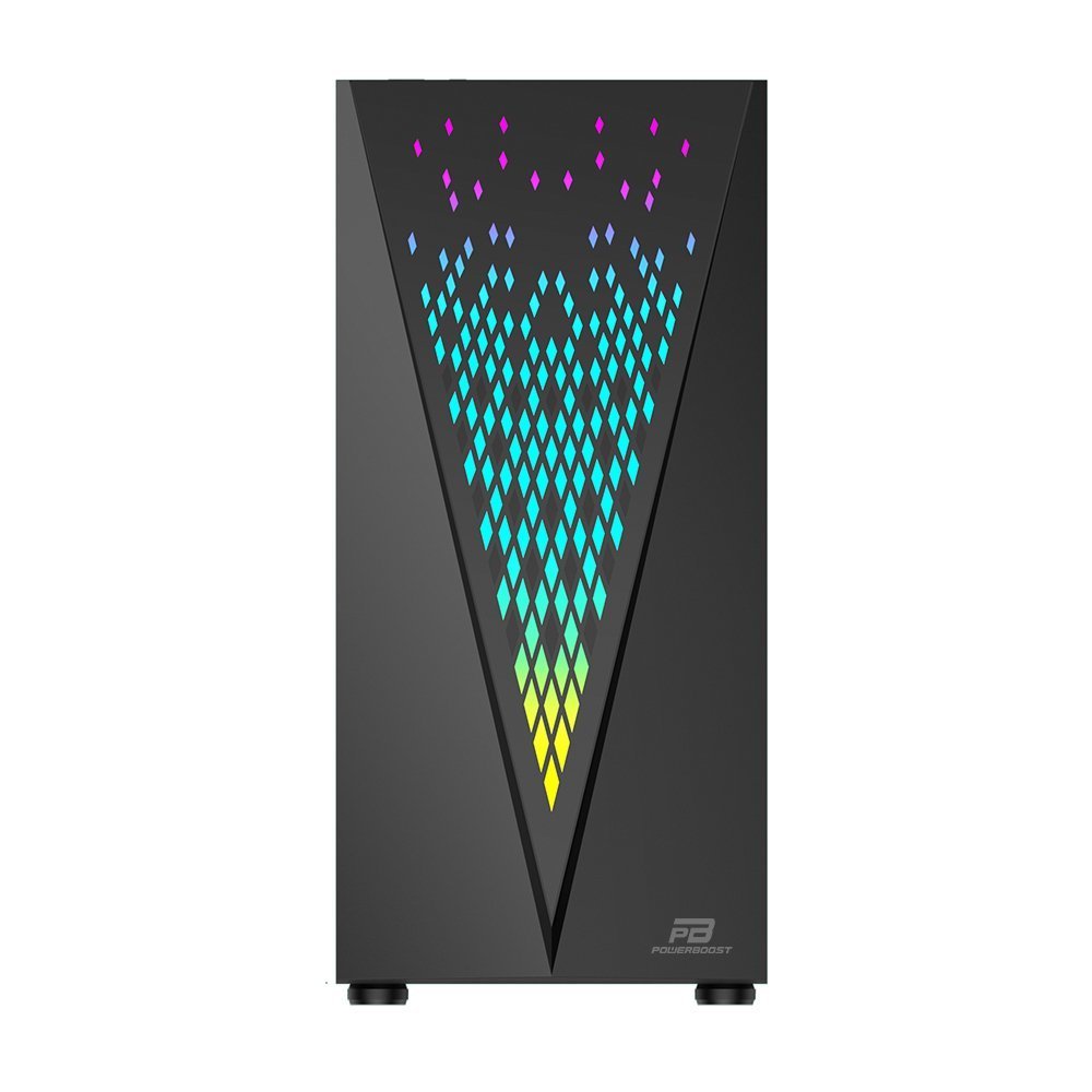 PowerBoost VK-G2055S USB 3.0 ATX Mesh & ARGB Siyah Kasa (PSU Yok)