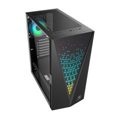 PowerBoost VK-G2055S USB 3.0 ATX Mesh & ARGB Siyah Kasa (PSU Yok)