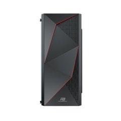 PowerBoost VK-G3615C USB 3.0 ATX, ABS panel, Fixed Rainbow fan, siyah Kasa (PSU Yok)
