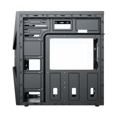 PowerBoost VK-G3615C USB 3.0 ATX, ABS panel, Fixed Rainbow fan, siyah Kasa (PSU Yok)