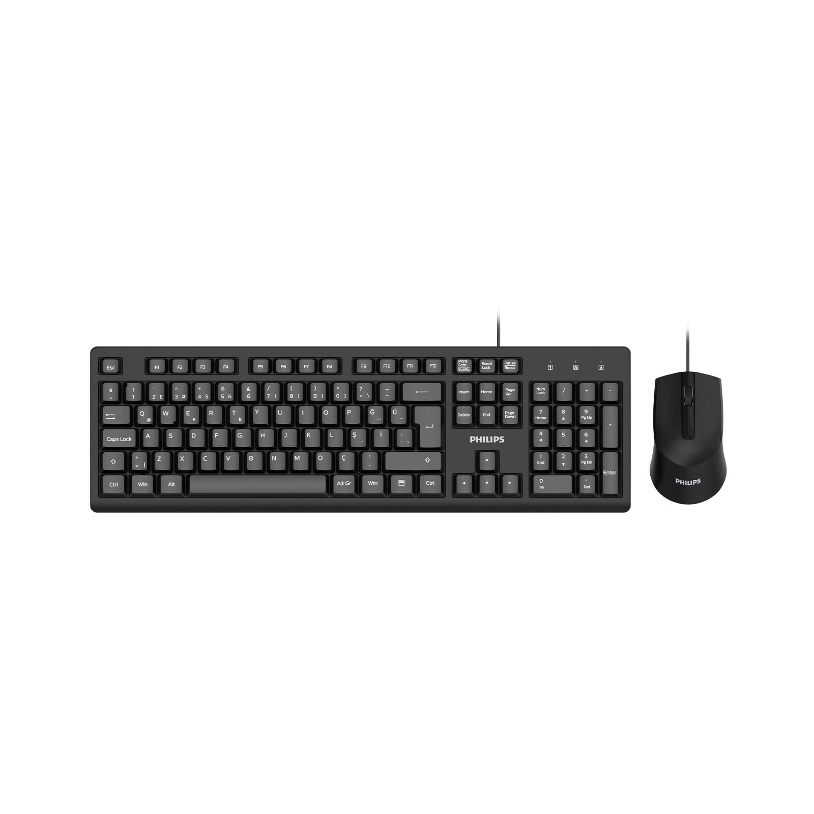 PHILIPS KABLOLU KLAVYEMOUSE SET SPT6234 SİYAH