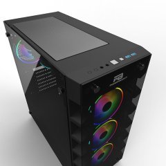 PowerBoost X59RGB 650w 80+ USB 3.0 Tempered Glass 6 xRGB Fanlı Gaming Kasa