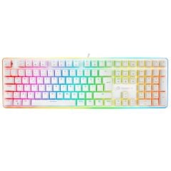 GameBooster G918 Fire Storm RGB Blue Switch Kablolu Mekanik Oyuncu Klavyesi Beyaz