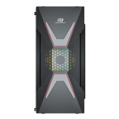 PowerBoost VK-G3621C USB 3.0 ATX, Mesh panel, Fixed Rainbow fan, siyah Kasa (PSU Yok)