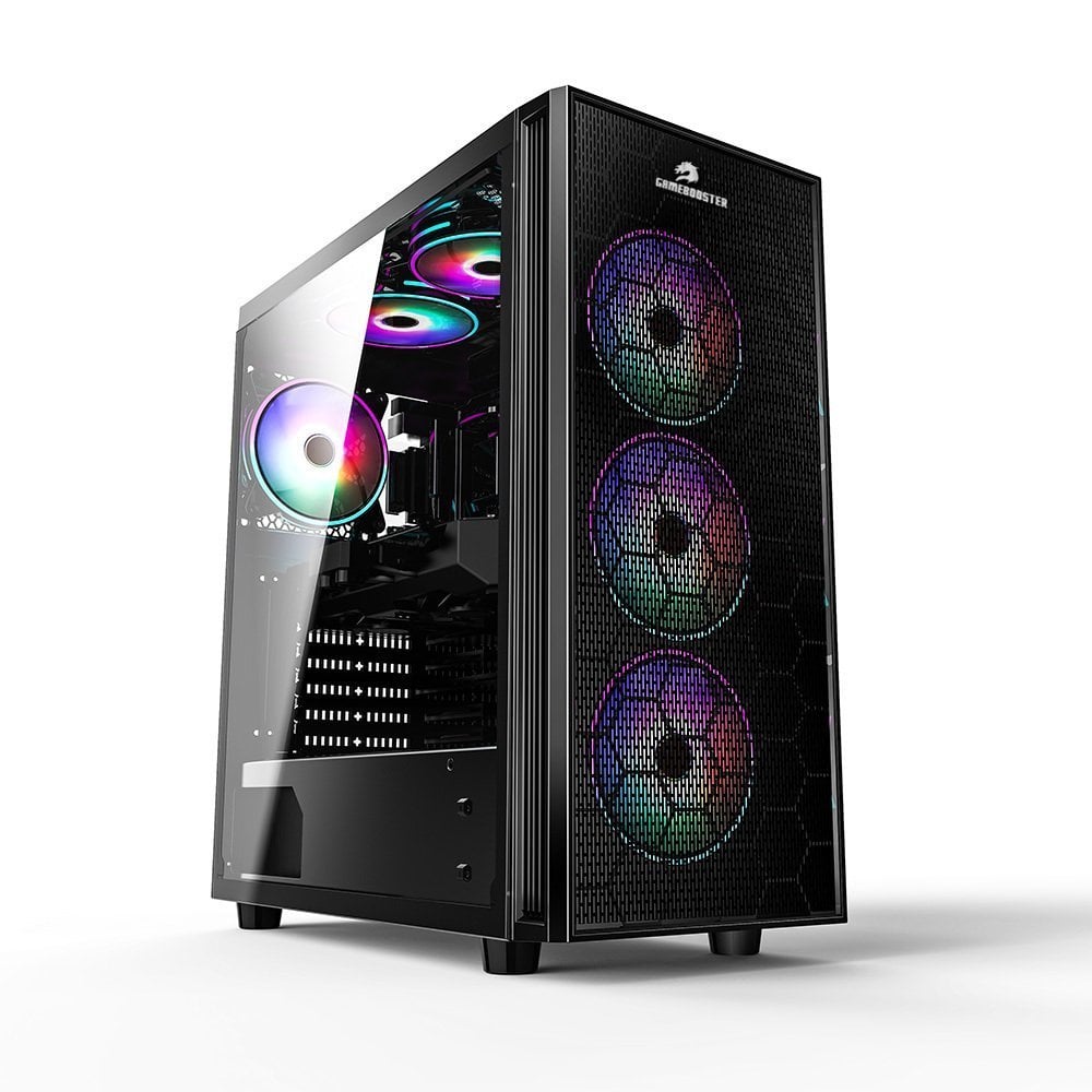 GameBooster GB-X51 USB 3.0 Mesh 6 x ARGB Fanlı Gaming Kasa (PSU Yok)