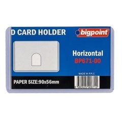 Bigpoint Kart Kabı Şeffaf 90x53mm 10'lu Poşet