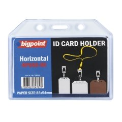 Bigpoint Kart Kabı Yatay Şeffaf 85x54mm 5'li Poşet