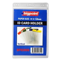 Bigpoint Kart Poşeti Dikey Şeffaf 91x128mm 100'lü Poşet