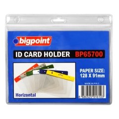 Bigpoint Kart Poşeti Yatay Şeffaf 128x91mm 100'lü Poşet