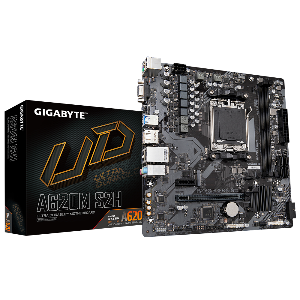 GIGABYTE A620M S2H 6400Mhz(OC) DDR5 MATX AM5