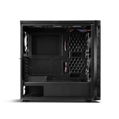 GameBooster GB-PR020BB USB3.0 Full Siyah Tempered Glass 7xRGB Fanlı kasa (PSU Yok)