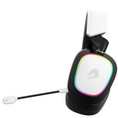 GameBooster WBH23W Nemesis PRO RGB Wireless 2.4G+BT Beyaz Kablosuz Oyuncu Kulaklığı
