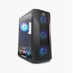 GameBooster GB-G3309B 550w 80+ ATX USB 3.0, Mesh, RGB Fan, Siyah Kasa