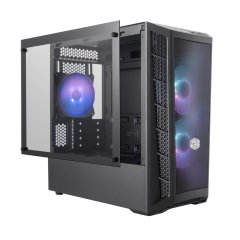CM MasterBox MB311L 80+600W RGB 3x120mm Fanlı Tempered Glass pencereli Mesh ön Panel MicroATX Kasa