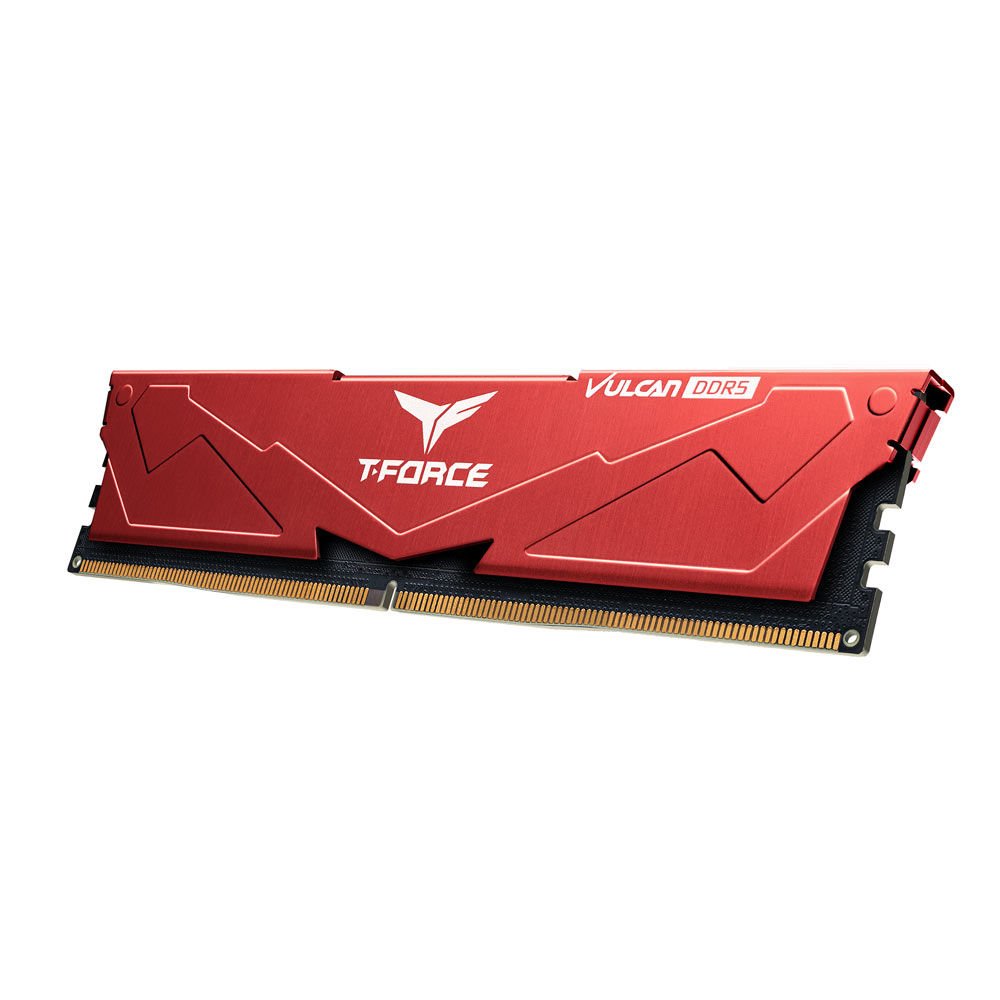 Team T-Force Vulcan Red 16 GB 6000 MHz CL38 FLRD516G6000HC38G01 DDR5 Gaming Ram