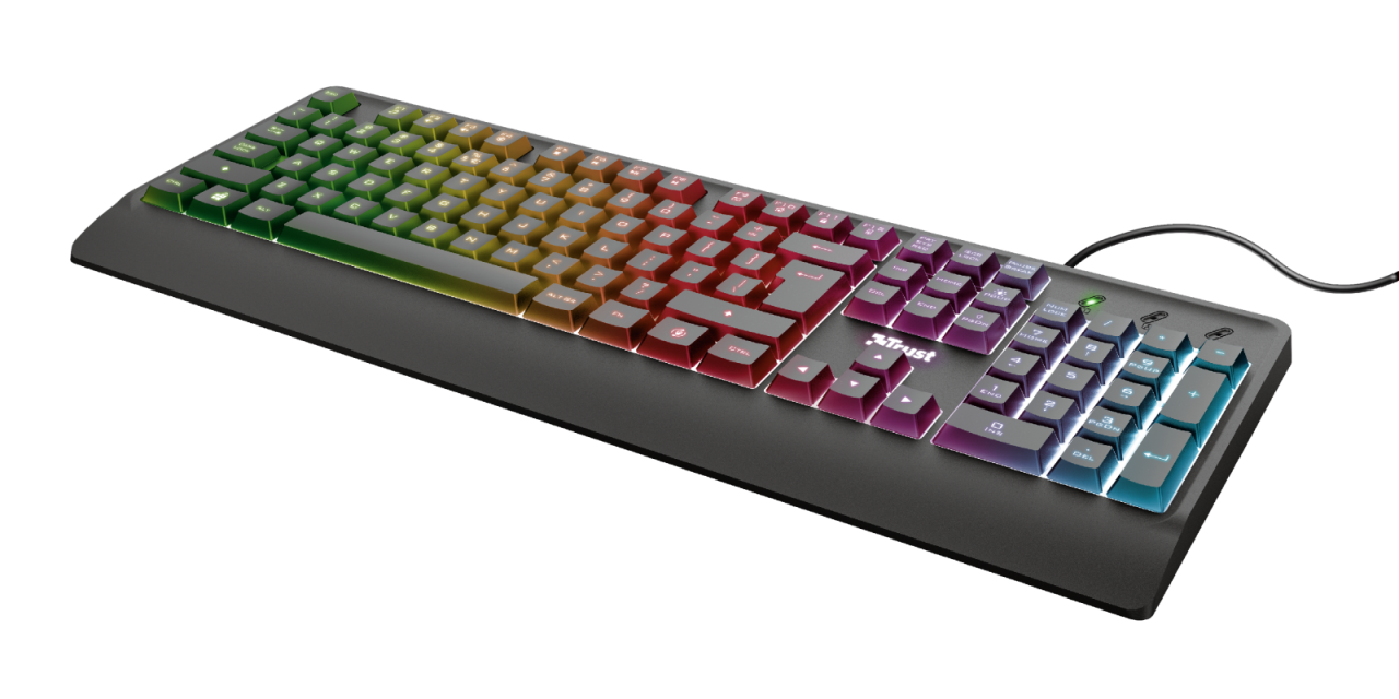 TRUST ZIVA RAINBOW LED IŞIKLI KABLOLU GAMING KLAVYE 23761