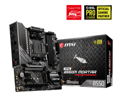 MSI MAG B550M MORTAR DDR4 4400(OC)Mhz MATX AM4