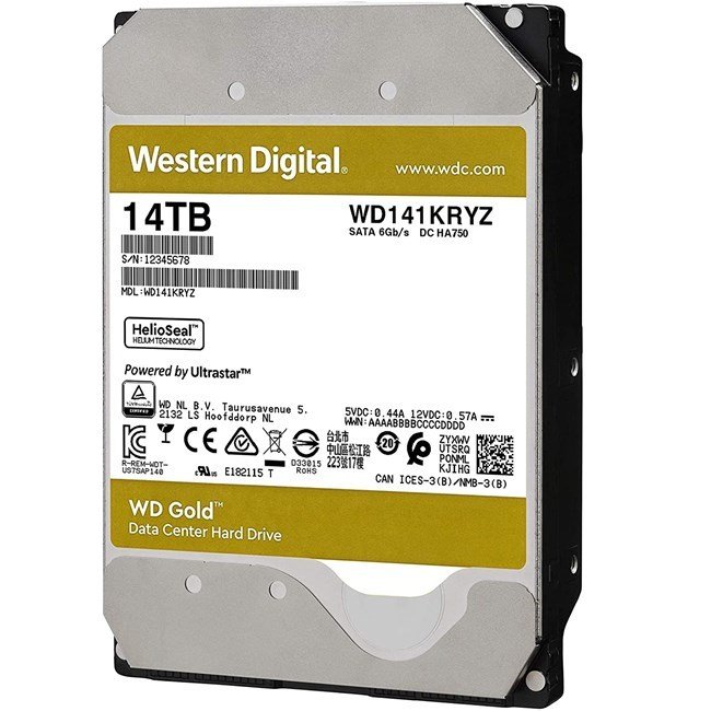 WD 14TB Gold 3.5'' 7200Rpm 512MB Sata3 WD141KRYZ
