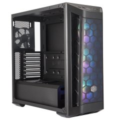 CoolerMaster MasterBox MB511 650W 80+Bronze, Tempered Glass, 3x120mm ARGB Led, Mesh Ön Panelli MidTower