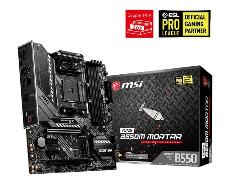 MSI Mag B550M Mortar AM4 Ryzen DDR4 Hdmi Dp