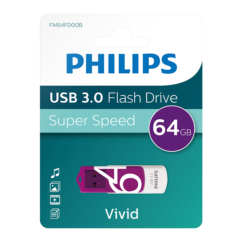 PHILIPS 64GB USB 3.0 100/150MB/S FM64FD00B/00
