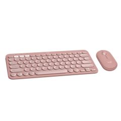 Logitech Pebble 2 Blutooth KM Set Pembe