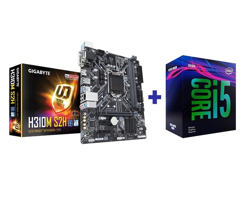 Intel i5 9400F (Box) + Gigabyte H310M S2H 1151Pin