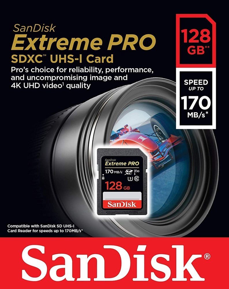 Sandisk 128GB SD Ext Pro 170MB SDSDXXY-128G-GN4IN