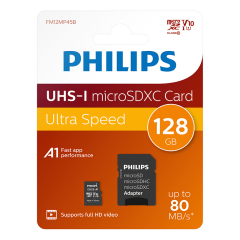 PHILIPS 128GB MICRO SDXC 80 MB/S C10 FM12MP45B/00